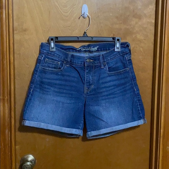 Sweetheart Jean Shorts - Picture 1 of 4